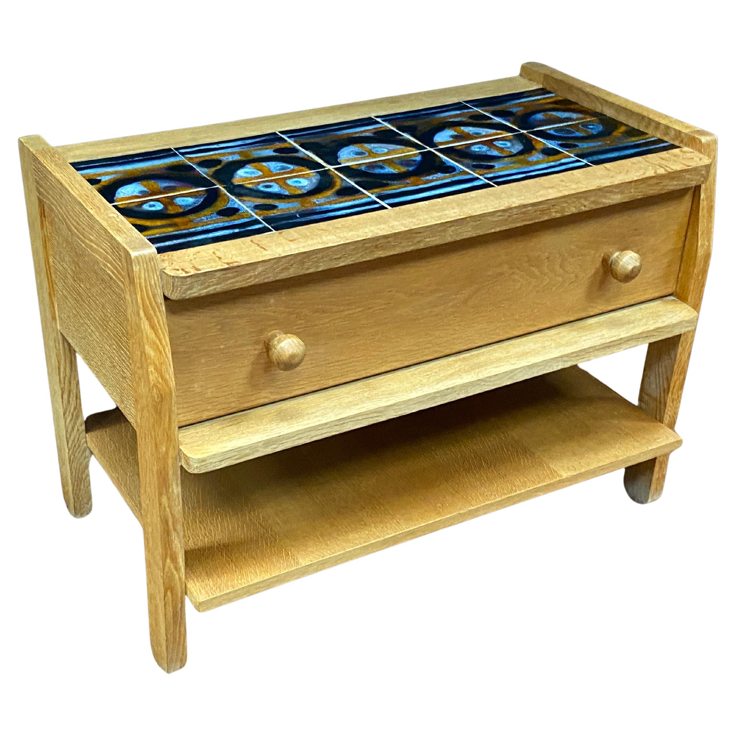 Guillerme et Chambron, Beistellschrank in Eiche, um 1960/1970
