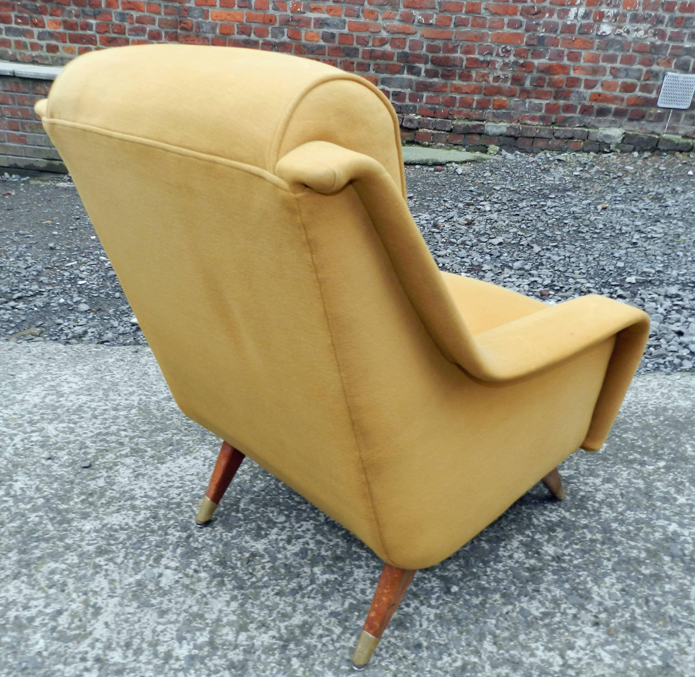 French ERTON, Pair of Vintage Armchairs, circa 1950 For Sale