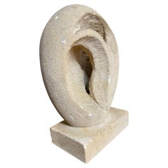 A table lamp in limestone circa 1970