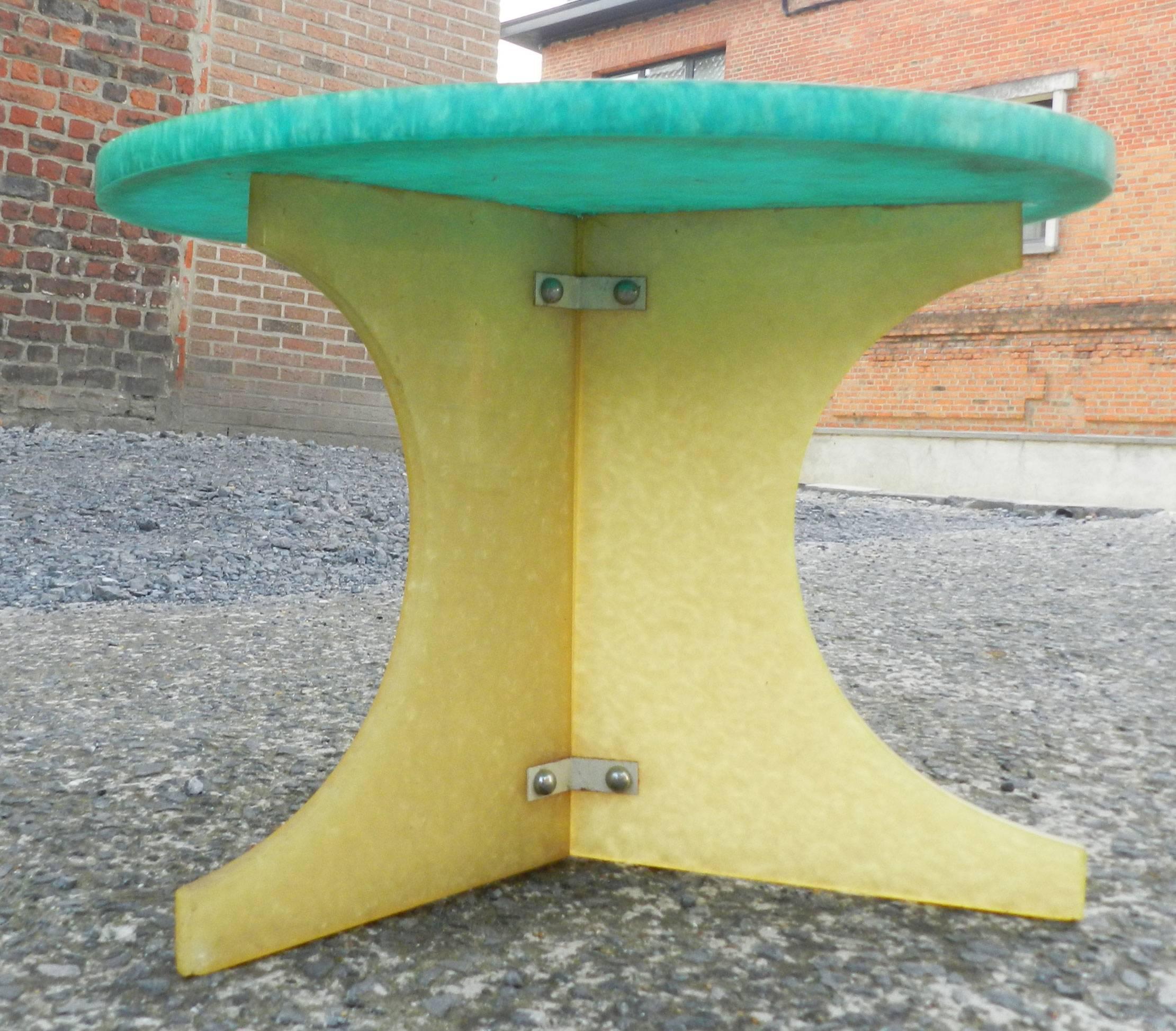 1970 French Resin Table In Good Condition For Sale In Saint-Ouen, FR
