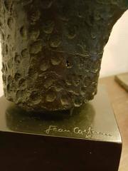 Bronze Cat Signed Jean Cocteau