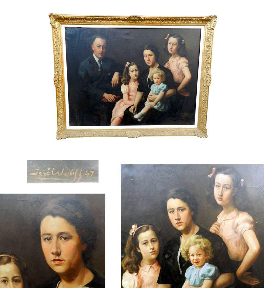 canvas family portrait