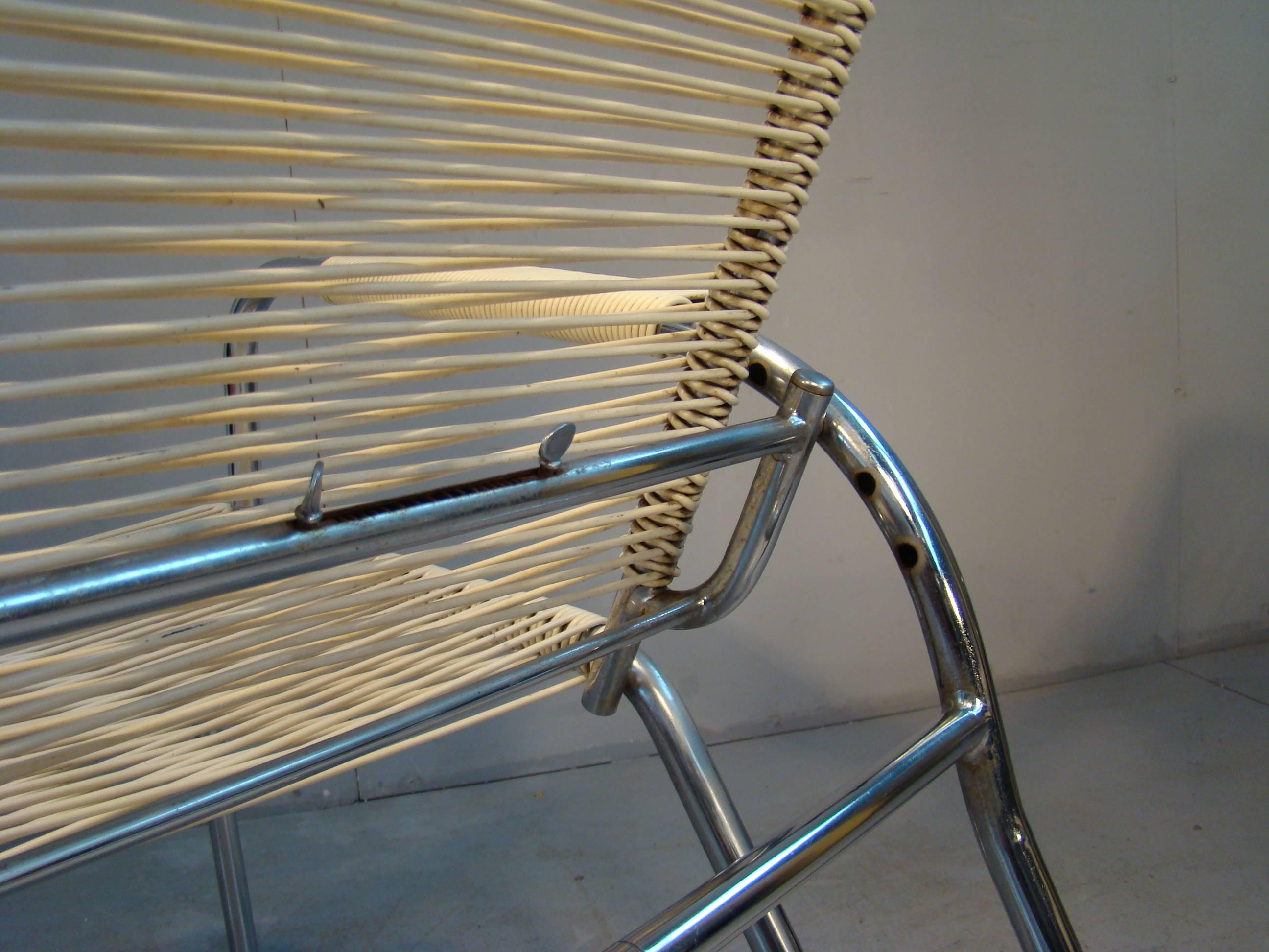 Ein Paar modernistische Art-Déco-Sessel, um 1940 im Zustand „Gut“ im Angebot in Saint-Ouen, FR