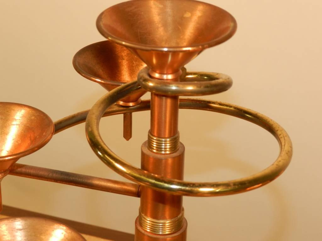 Modern Pair of 1970 Candelabra, Candles Lighting For Sale
