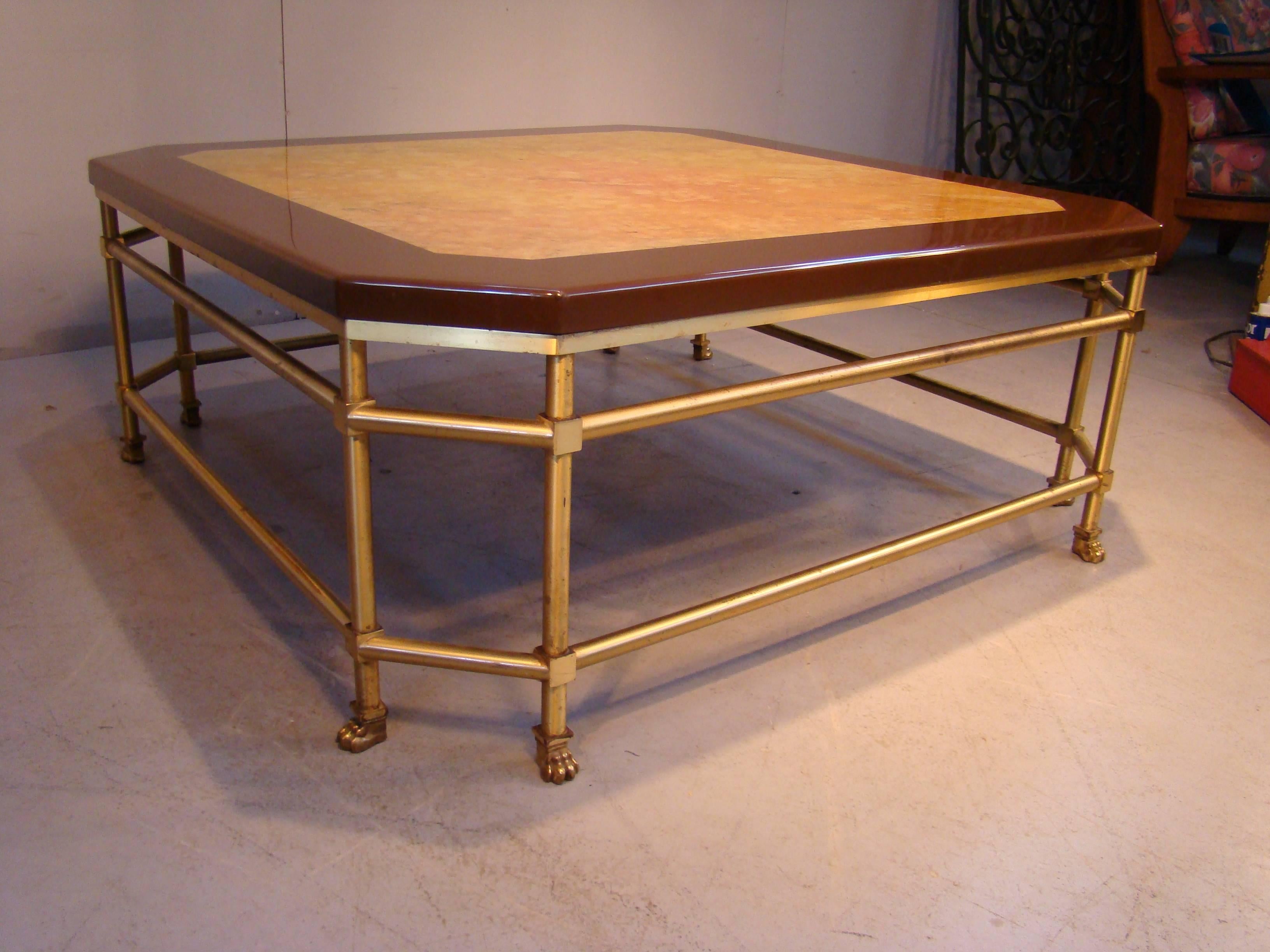French Maison Jansen, Coffee Table, circa 1970 For Sale