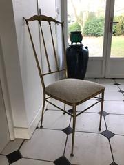 Set of Four Brass Chairs attr. to Maison Jansen, circa 1950