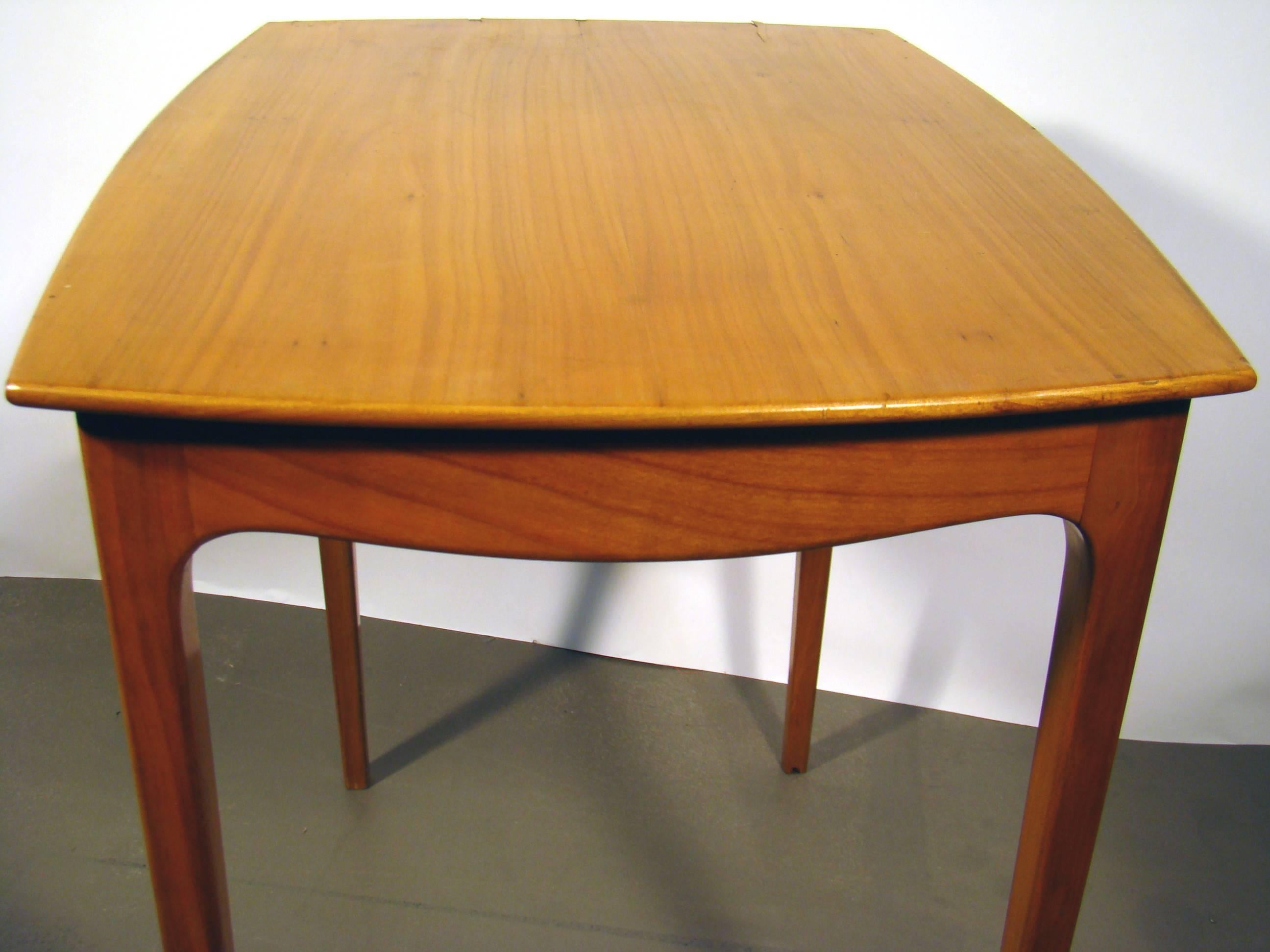 Mid-Century Modern Italian Work, 1960 Cherrywood Side Table For Sale