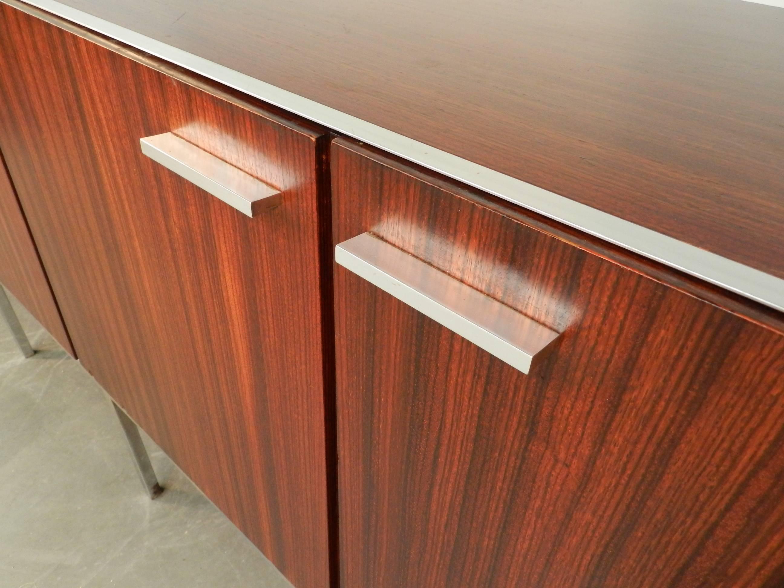 Mid-Century Modern Large 1960, Mahogany Veneer Sideboard