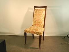 Set of Six Art Deco Chairs with High Back
