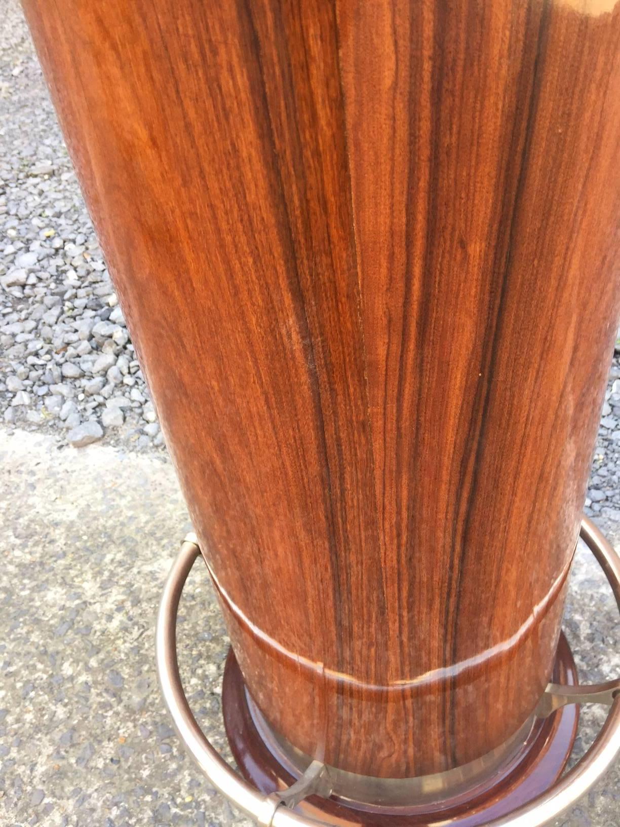 Six Art Deco walnut Stools In Excellent Condition In Saint-Ouen, FR