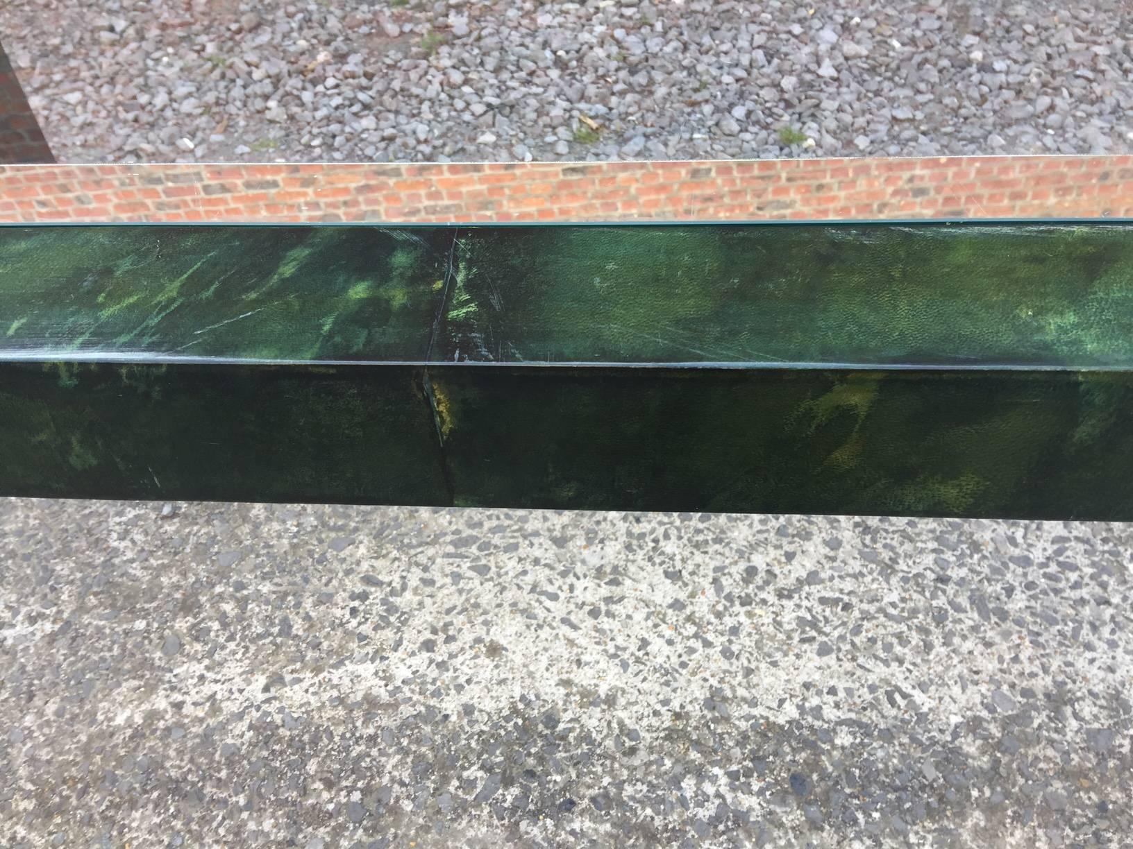Mid-Century Modern Aldo Tura Lacquered Parchment Center or Dining Table For Sale
