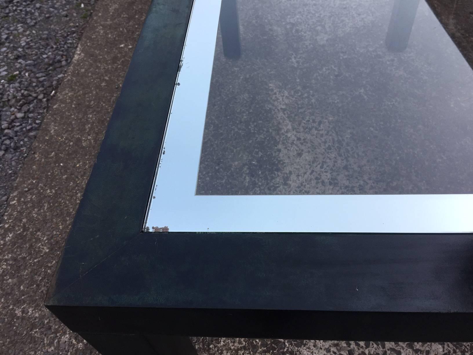 Aldo Tura Lacquered Parchment Center or Dining Table In Good Condition For Sale In Saint-Ouen, FR