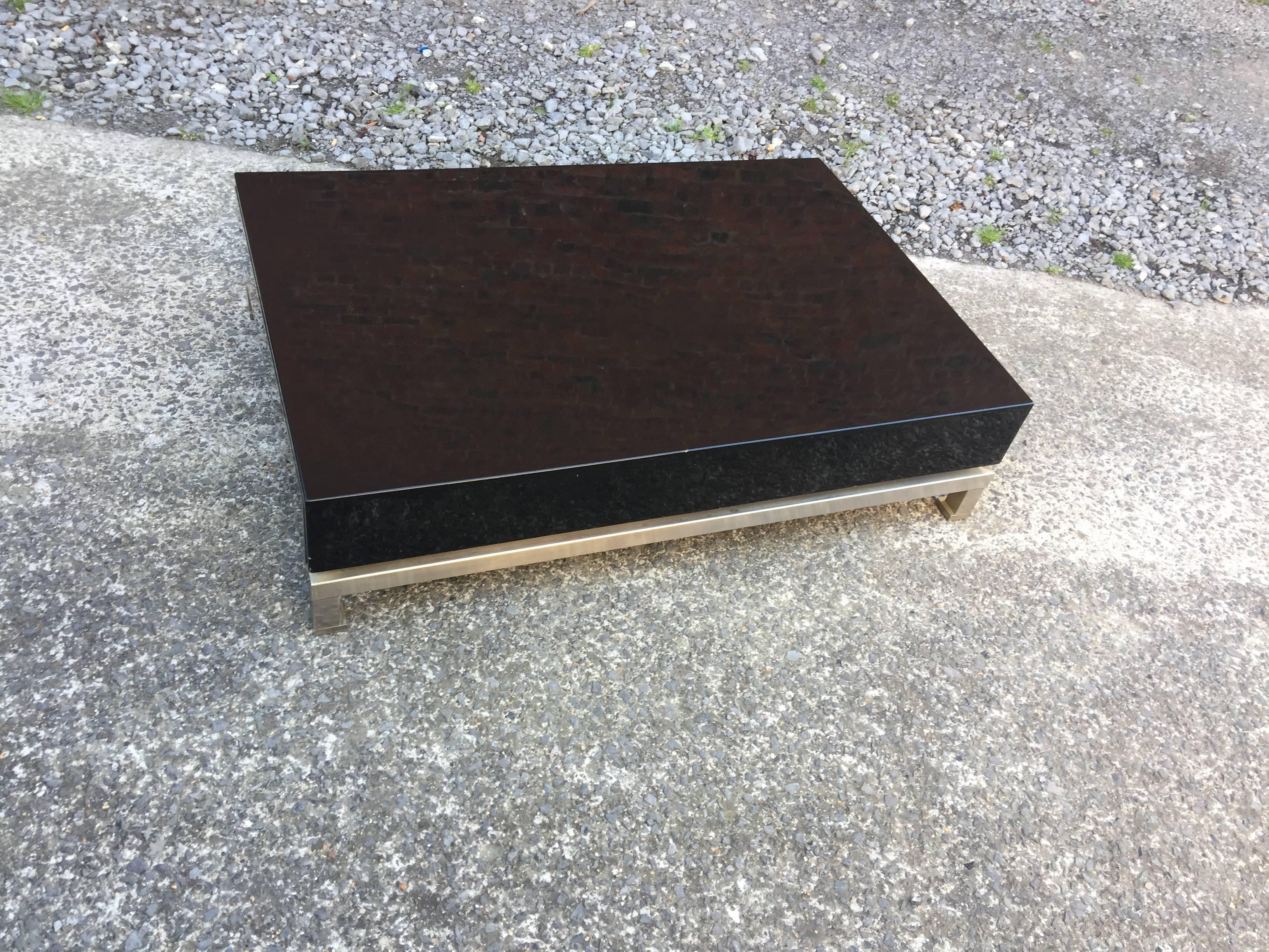 Late 20th Century Guy Lefevre, Large Coffee Table, Maison Jansen, circa 1970 For Sale