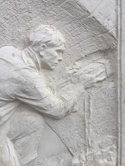 Ancient Plaster Bas-Relief "Mason", circa 1930