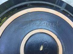 Jean Claude Taburet:: Grand plateau en céramique:: HB Quimper:: circa 1970:: Signé