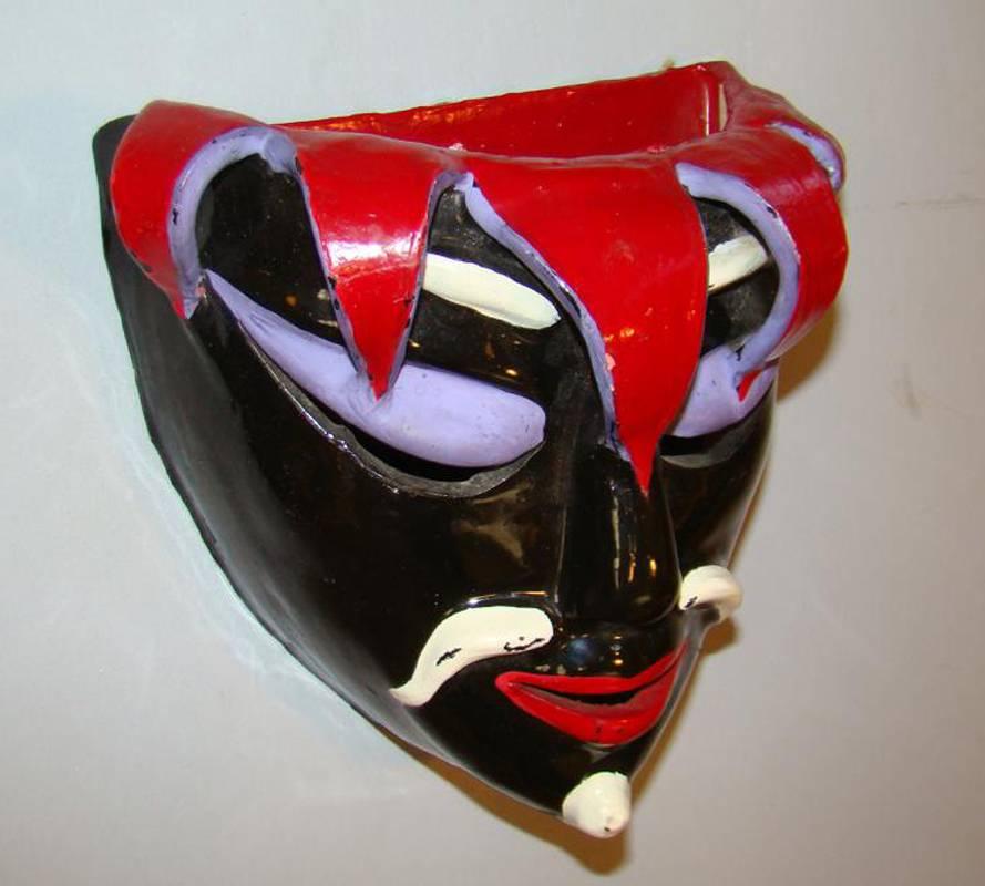 Michel Rivière, Atelier Claude tabet, masque en céramique, circa 1950-1960
Parfois attribué à Colette Gueden.
