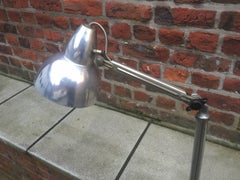 Art Deco Articulated Table Lamp in Chrome Metal, circa 1930