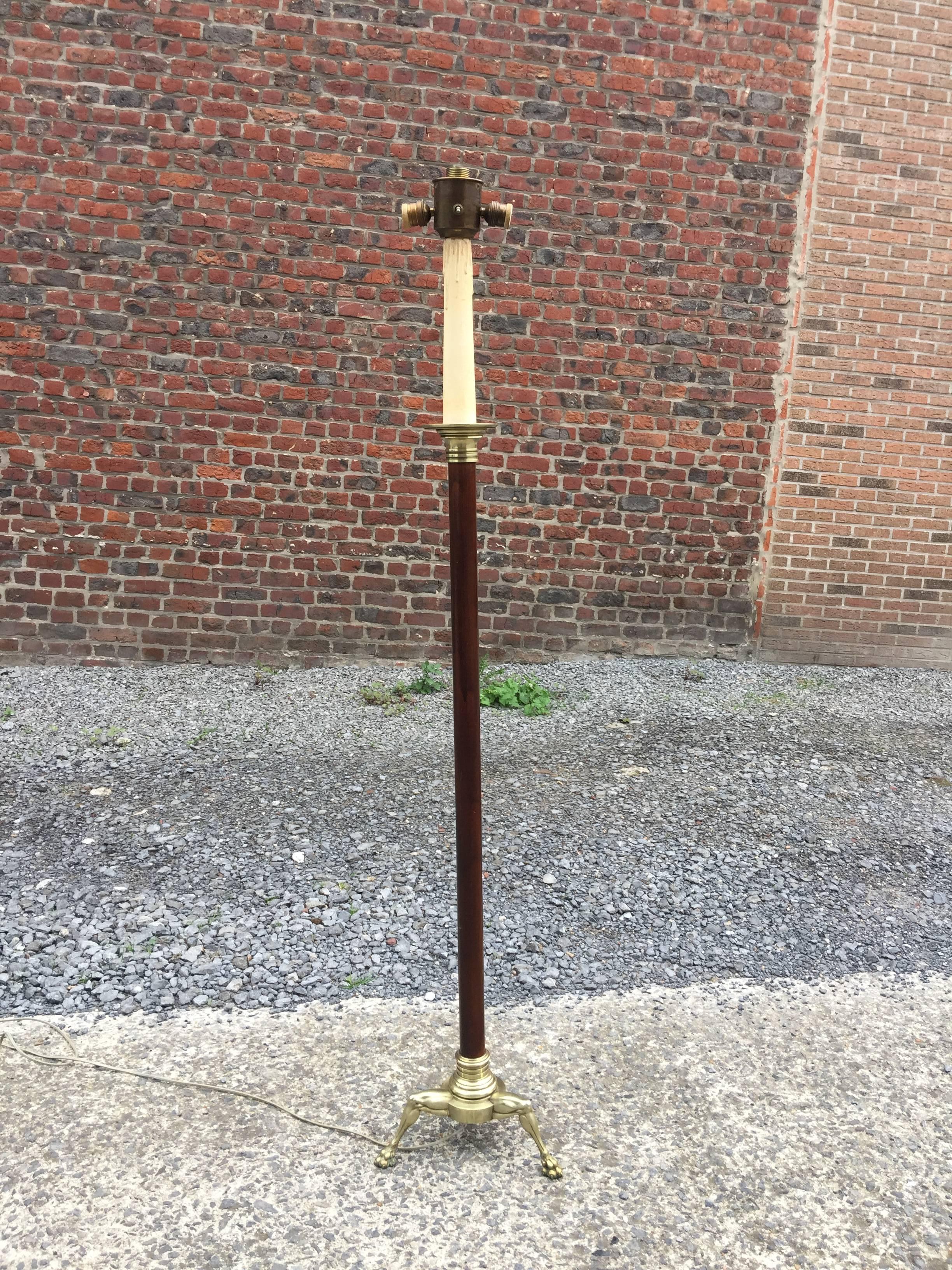 French Maison Jansen, Neoclassical  Floor Lamp, circa 1950 For Sale
