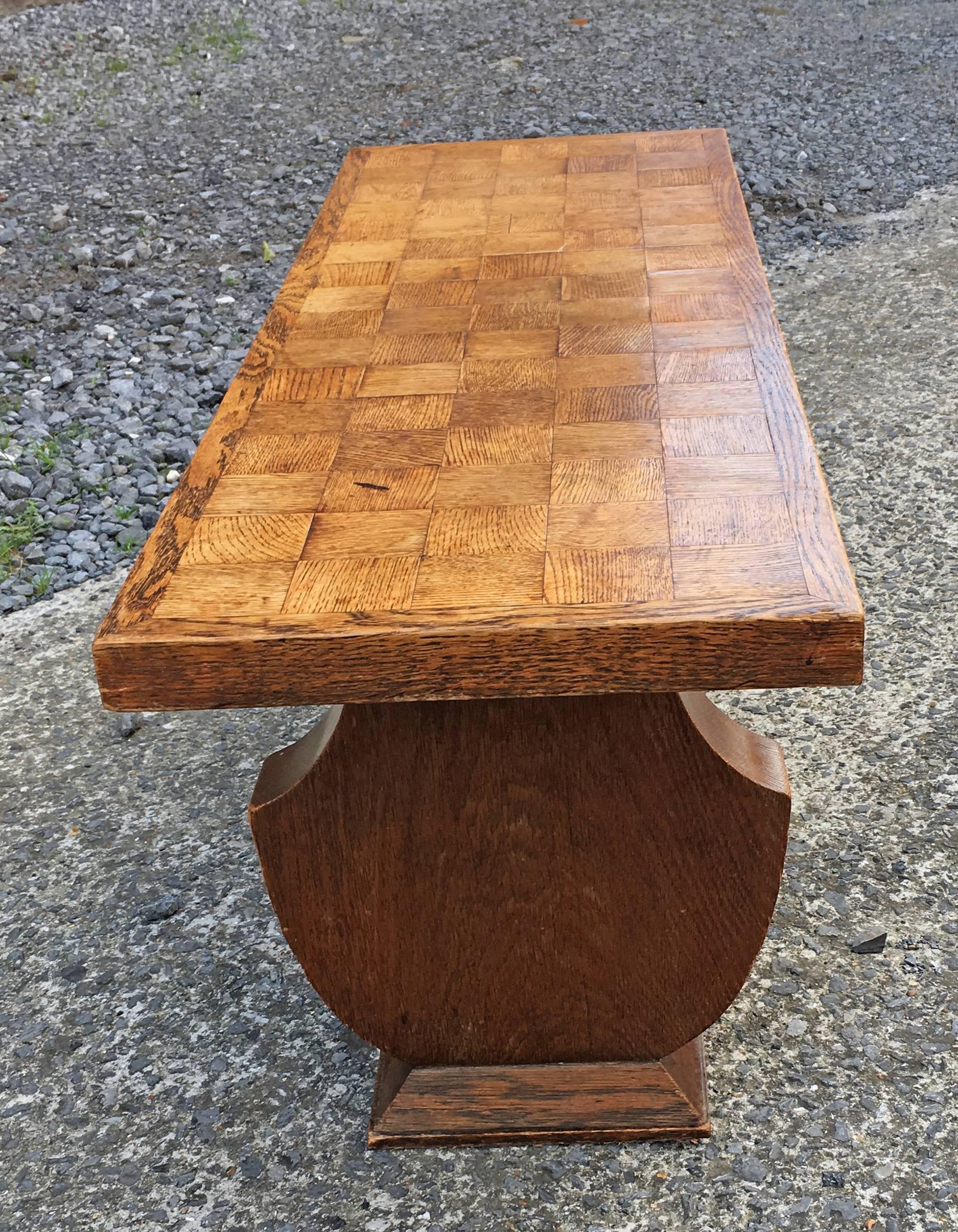 Mid-20th Century In the Style of Jean Charles Moreux, Oak Coffee Table, circa 1940
