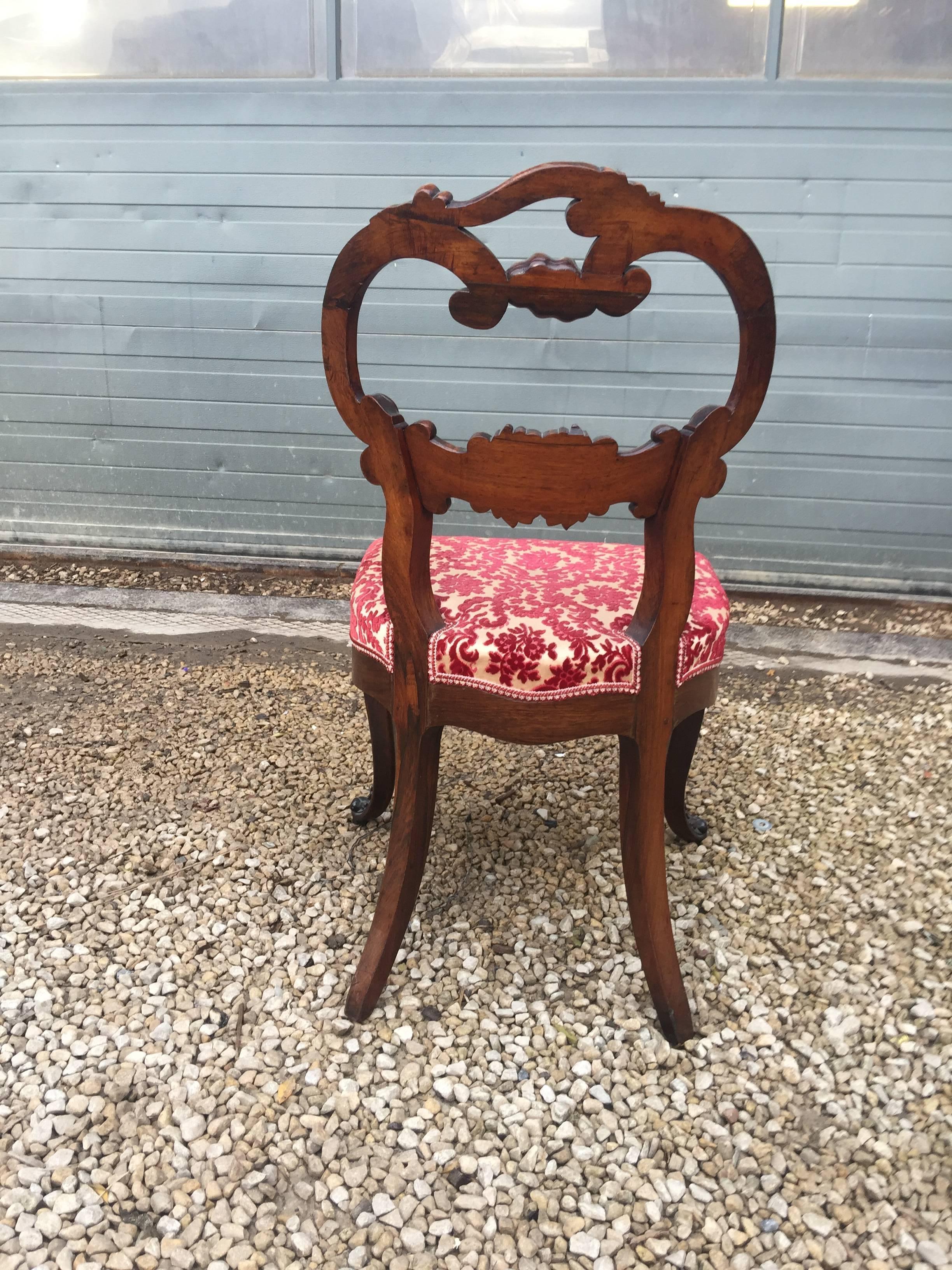 Gabriel Viardot , Solid Palisander Chair with Bronzes Design, 19th Century For Sale 2