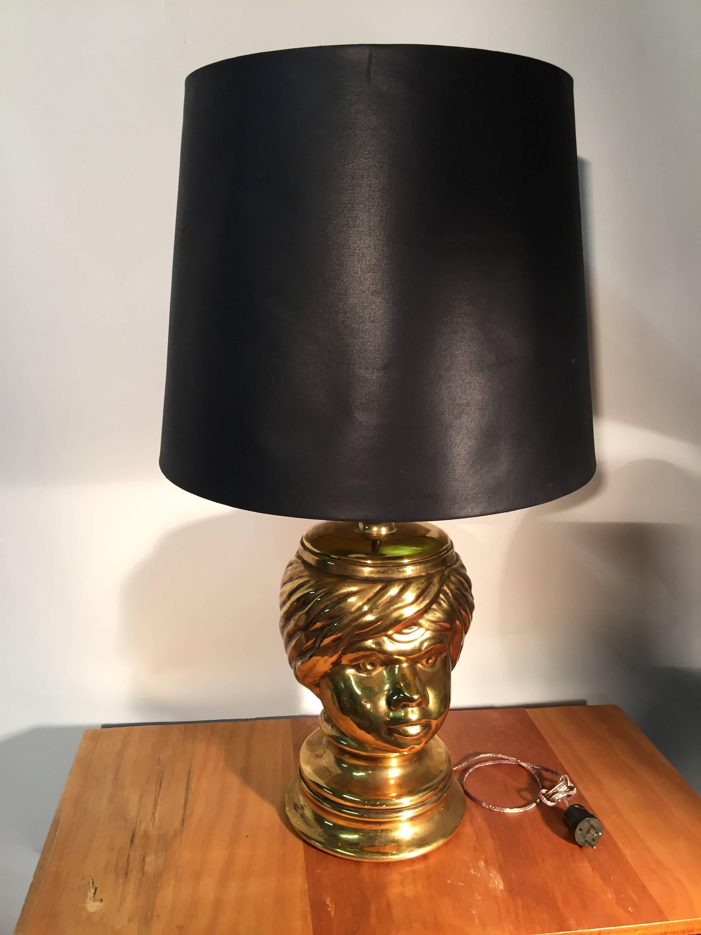 Piero Fornasetti, pair of table lamp in céramic.
ceramic height : 39 cm 