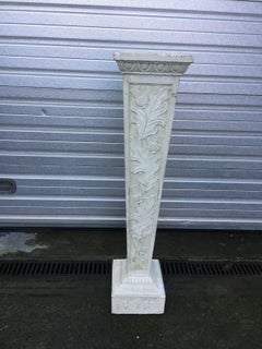 Pair of Art Nouveau Pedestals in Reconstituted Stone