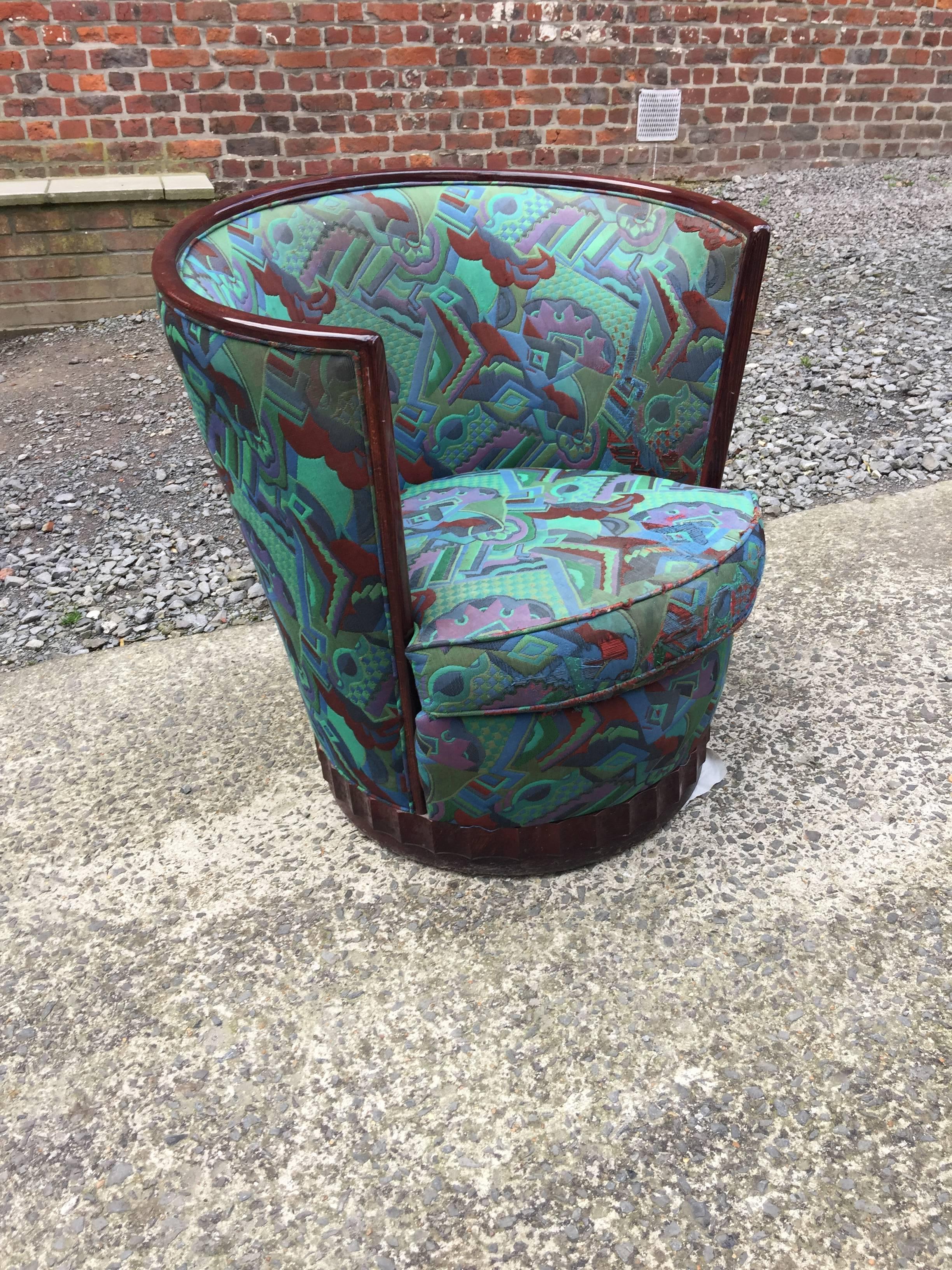 French Art Deco Armchair For Sale
