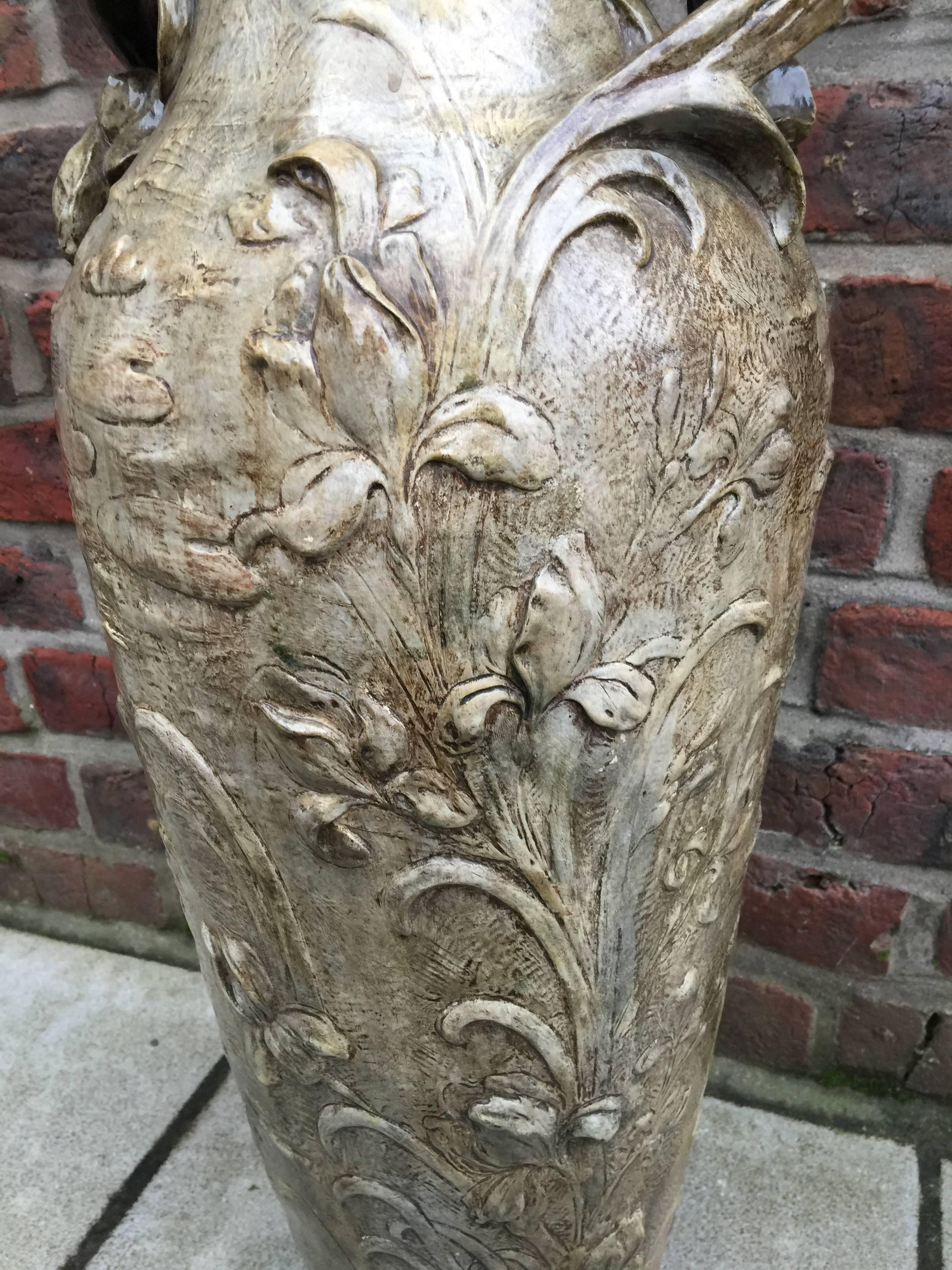 Friedrich Goldscheider Attributed Large Symbolist Vase 