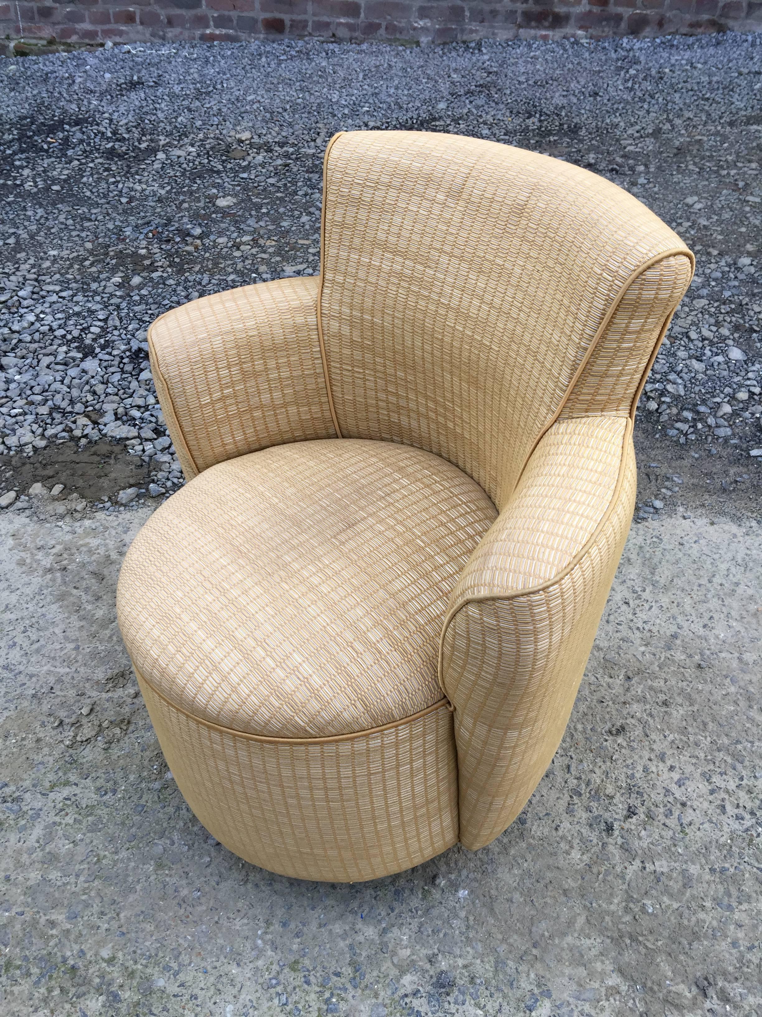 Mid-20th Century Pair of Art Deco Armchairs, circa 1950 For Sale