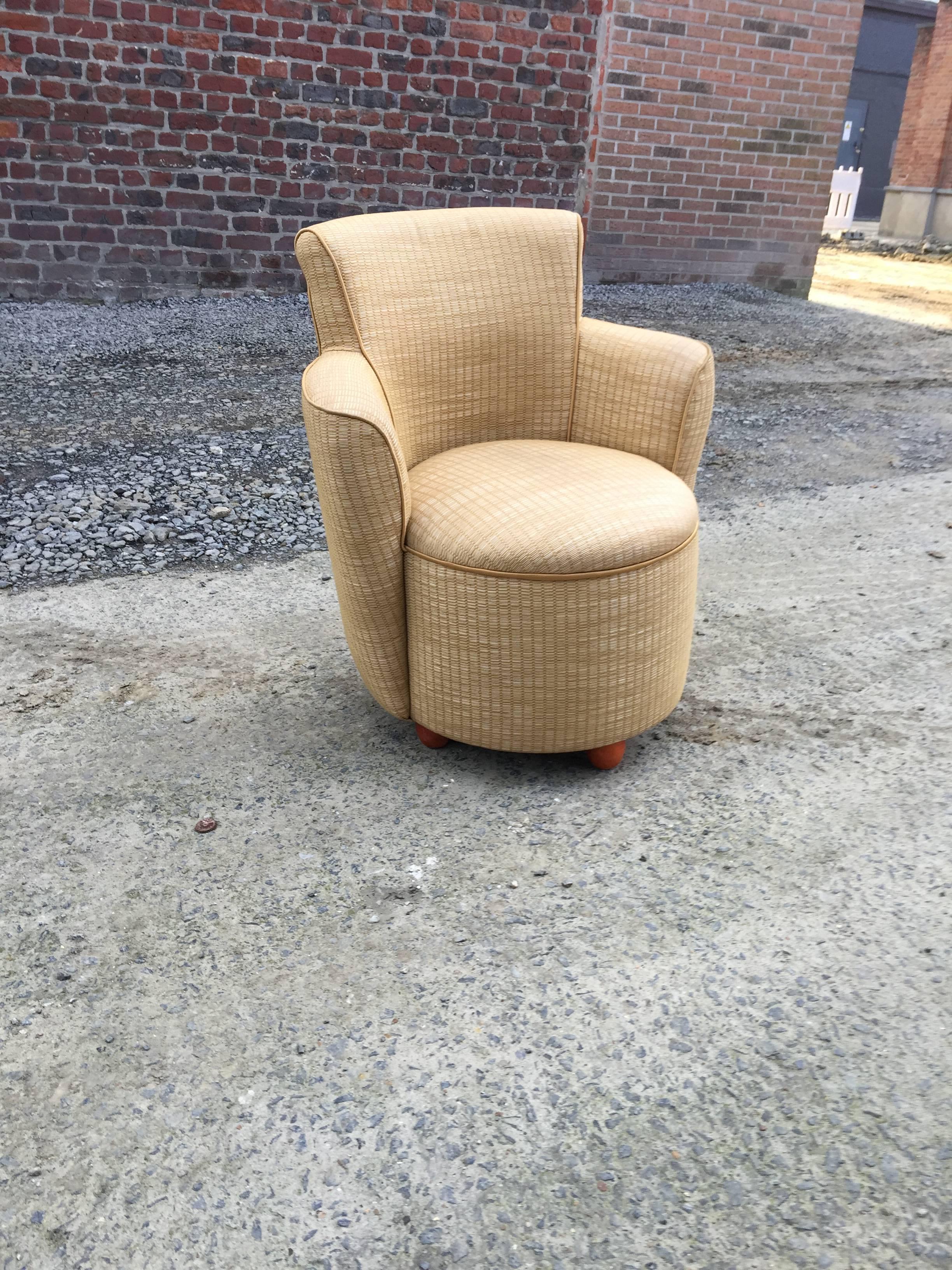 Pair of Art Deco Armchairs, circa 1950 For Sale 2
