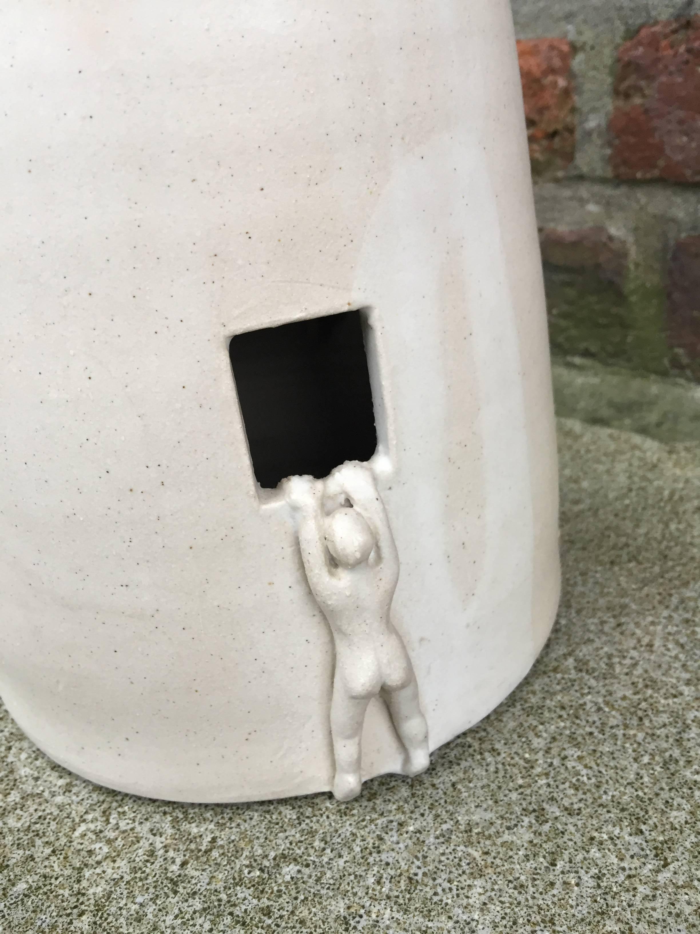 Original High Sculpture in Ceramic, circa 1980 For Sale 1