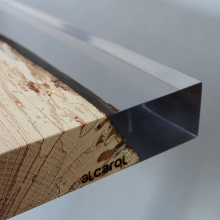 Wood and Resin Table For Sale at 1stdibs