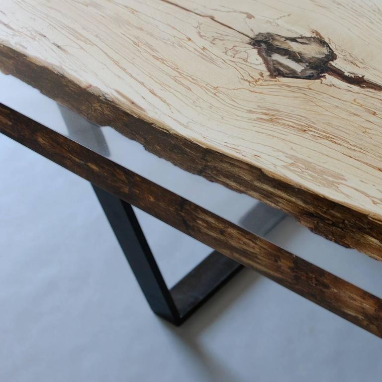 Wood and Resin Table For Sale at 1stdibs