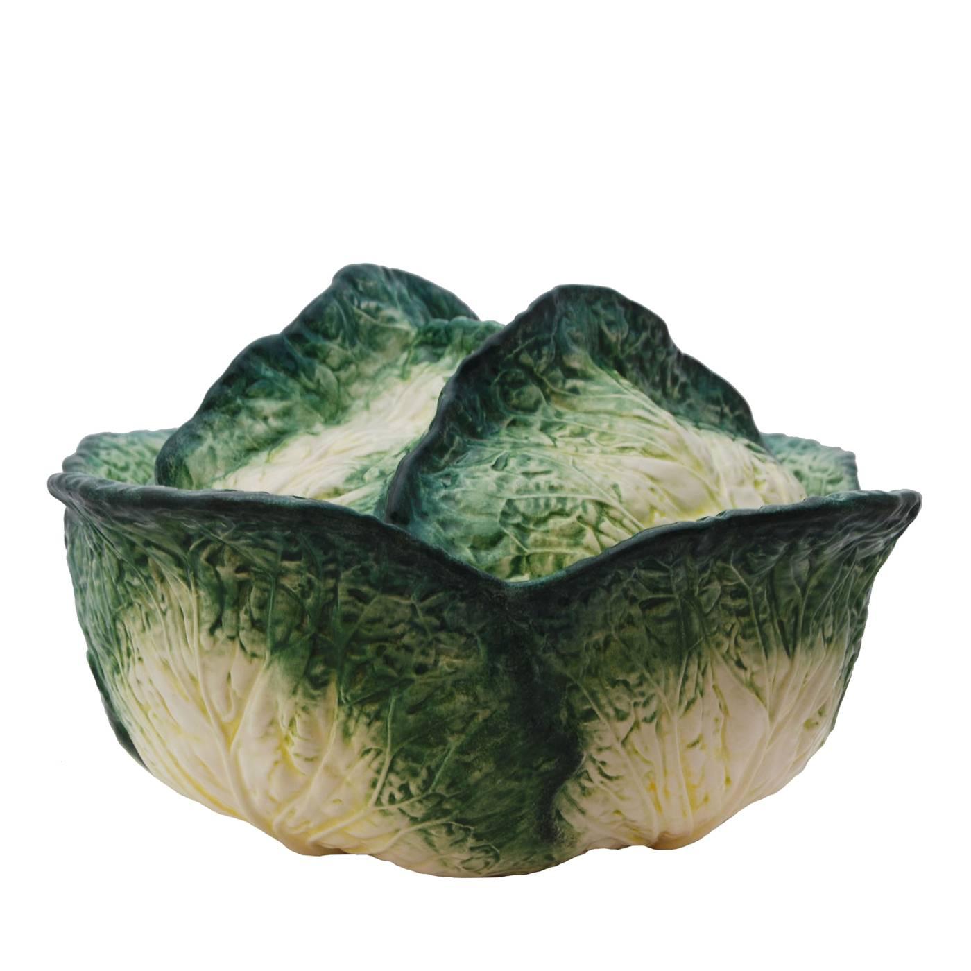 Large Cabbage Ceramic Tureen