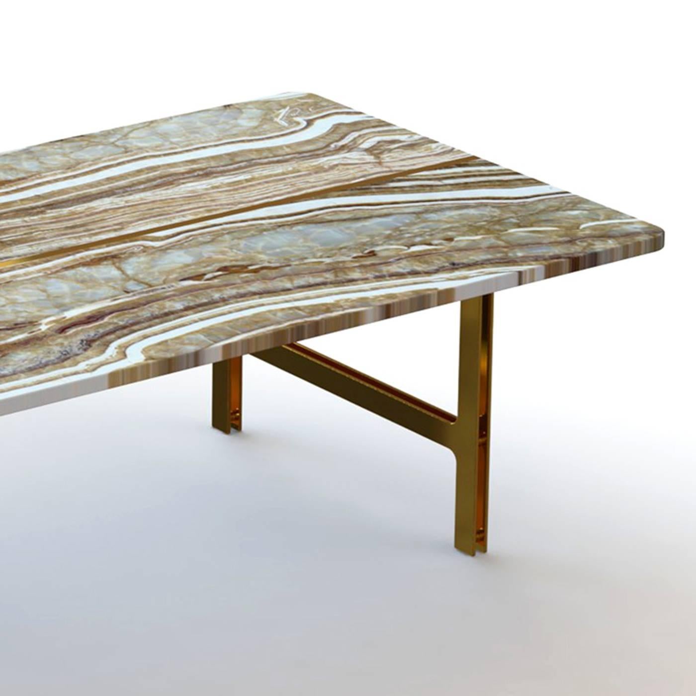 onyx marble coffee table