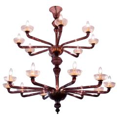 Amethyst Glass Chandelier 10