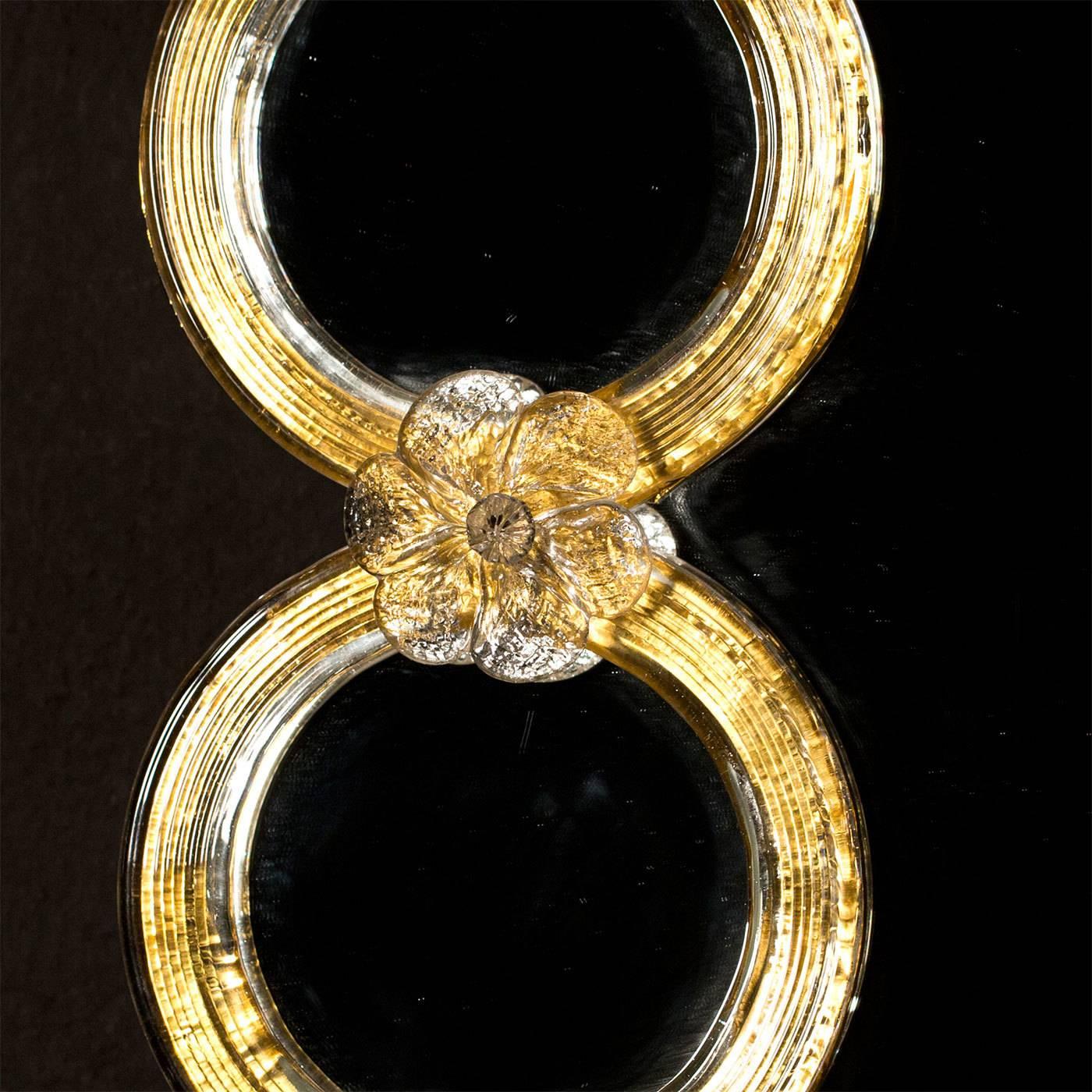 Spiegel mit venezianischen Ringen (Italienisch) im Angebot