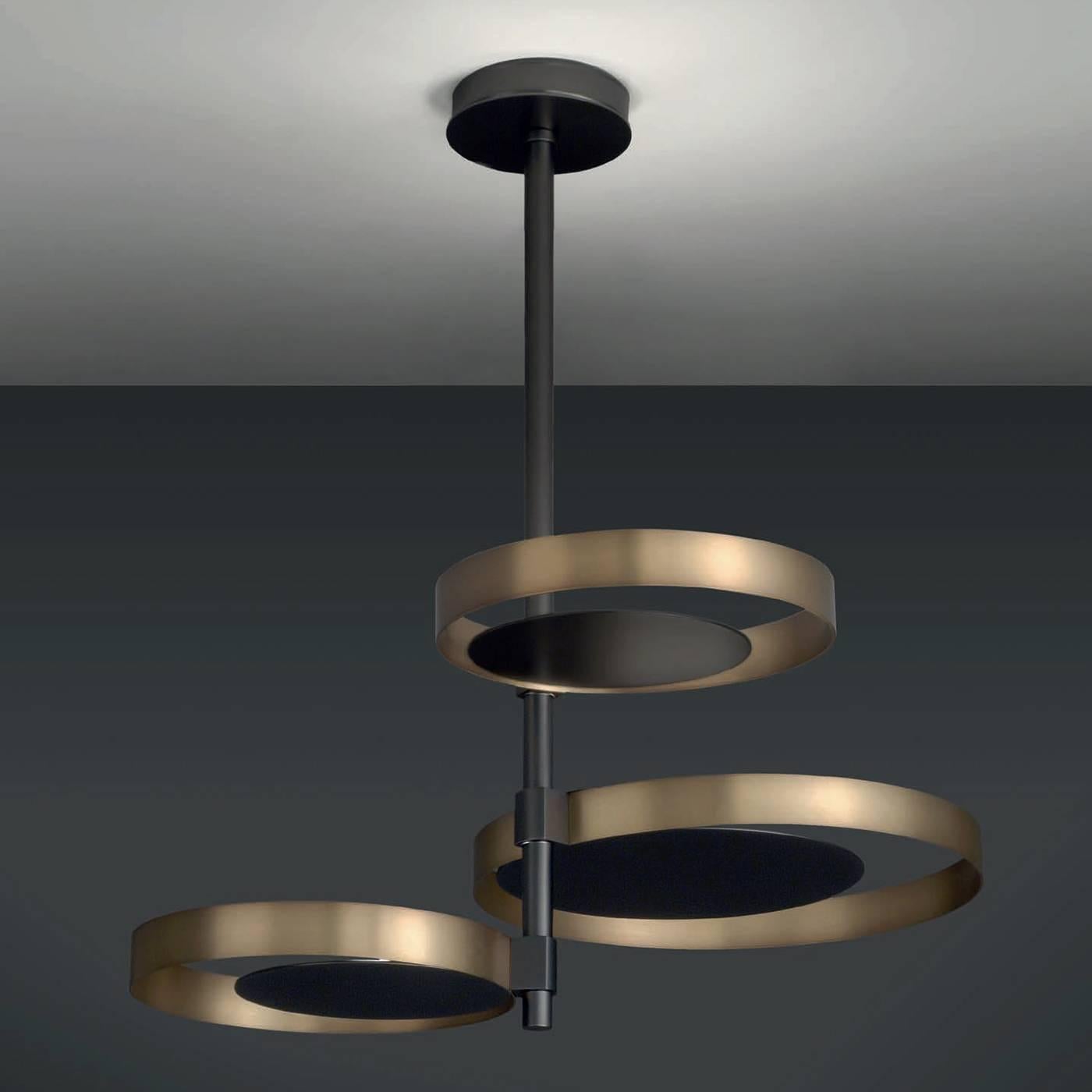 Contemporary Circle Ceiling Light For Sale