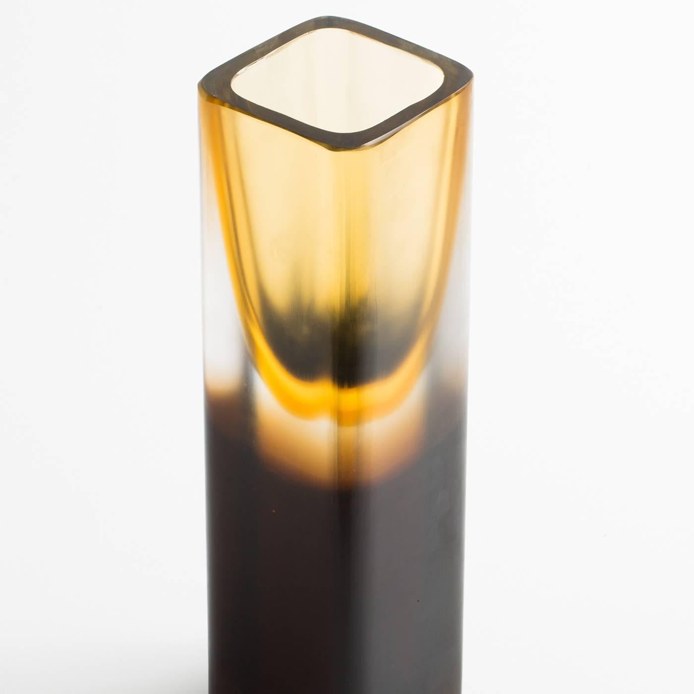 Italian Exquisite Amber 'Philosophy' Vase
