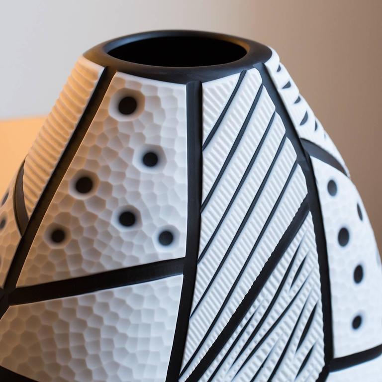 Unique 'Africa 1' Vase with Two Layers of Colors For Sale at 1stdibs