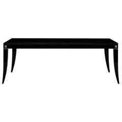 Black 'Marion' Dining Table with a Minimalistic Design 11