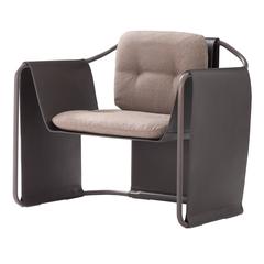 Exclusive Dark Brown 'Kimono' Armchair 5