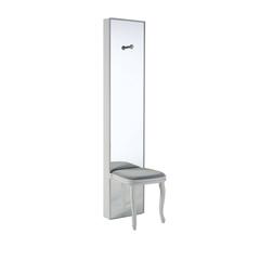 Stunning 'Secreto' Pale Blue Velvet Mirror with Seat 5
