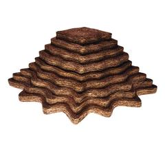 Stylish Jewelry Holder in Burnished Copper Leaf 3