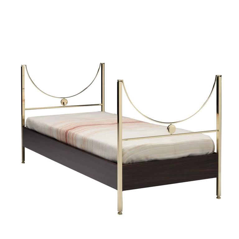 Striking Brass Bed Frame by Carlo de Carli For Sale at 1stdibs