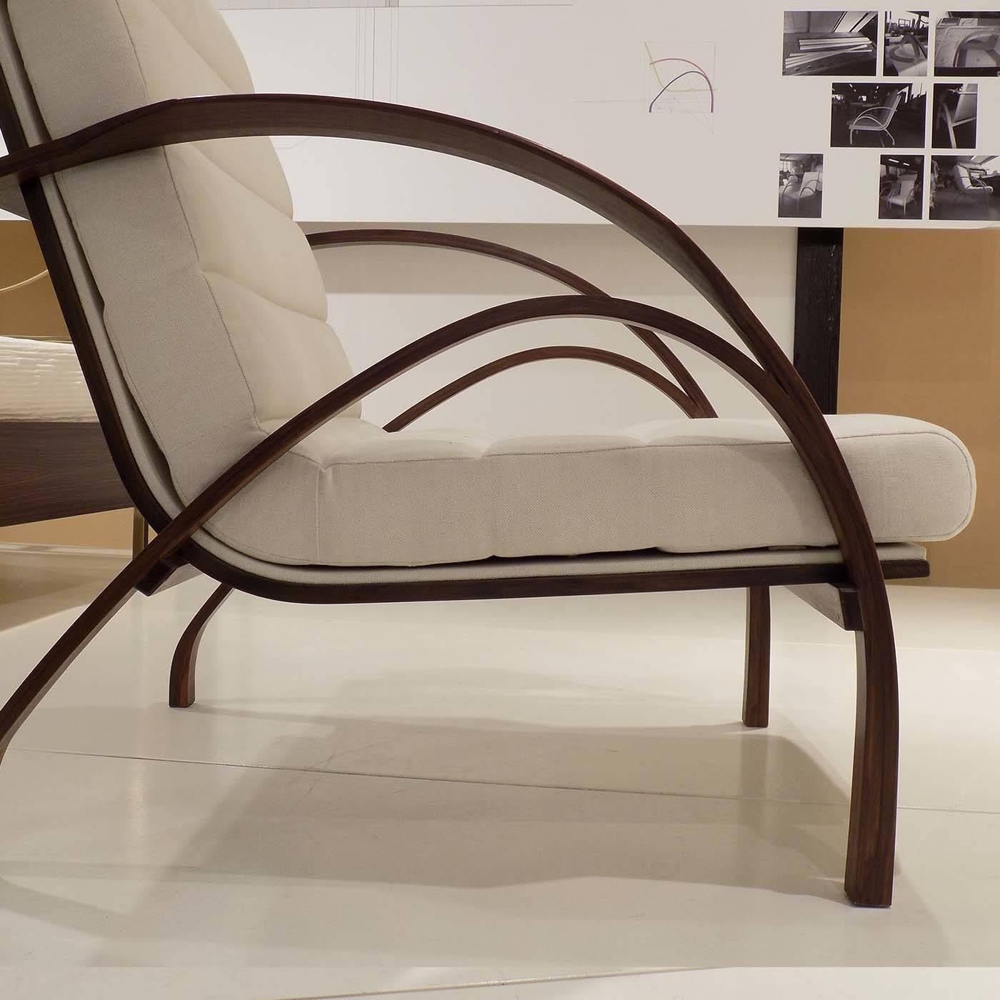 Other Curved Wood Armchair 1957 by Carlo de Carli