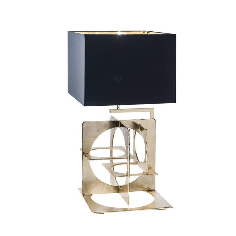 Exquisite Iron Table Lamp with an Unique Design For Sale at 1stdibs