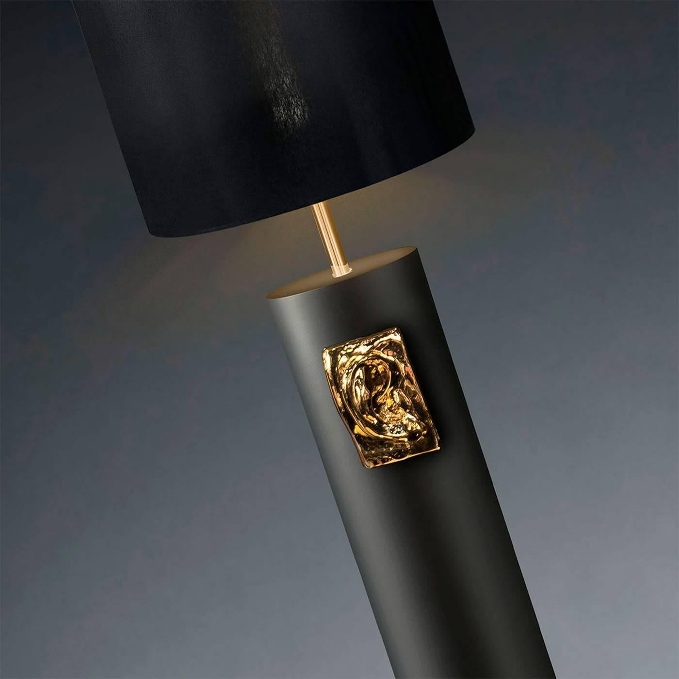 Italian David Ear Floor and Table Ceramic Lamp