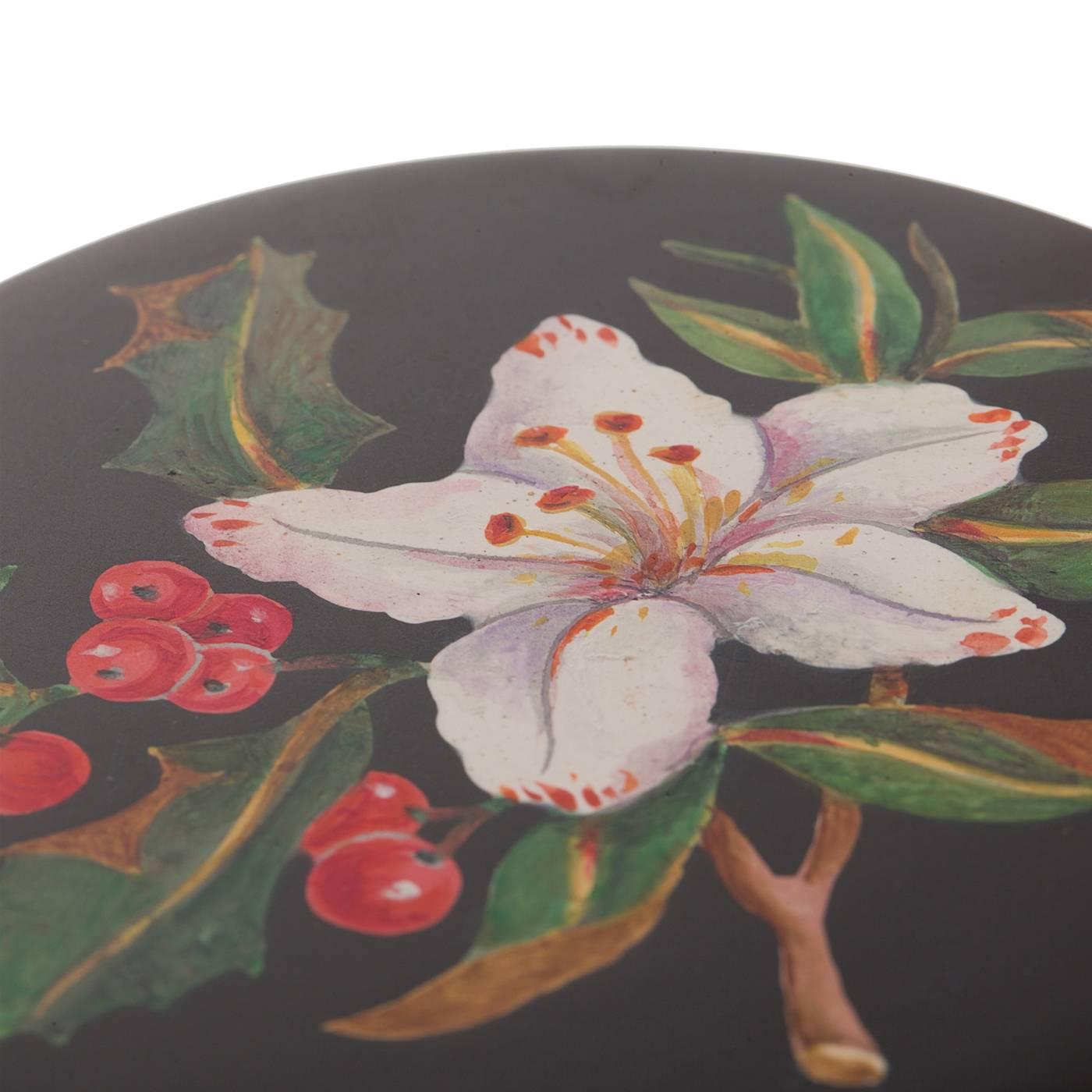 Flower and Holly Marble Box In New Condition In Milan, IT
