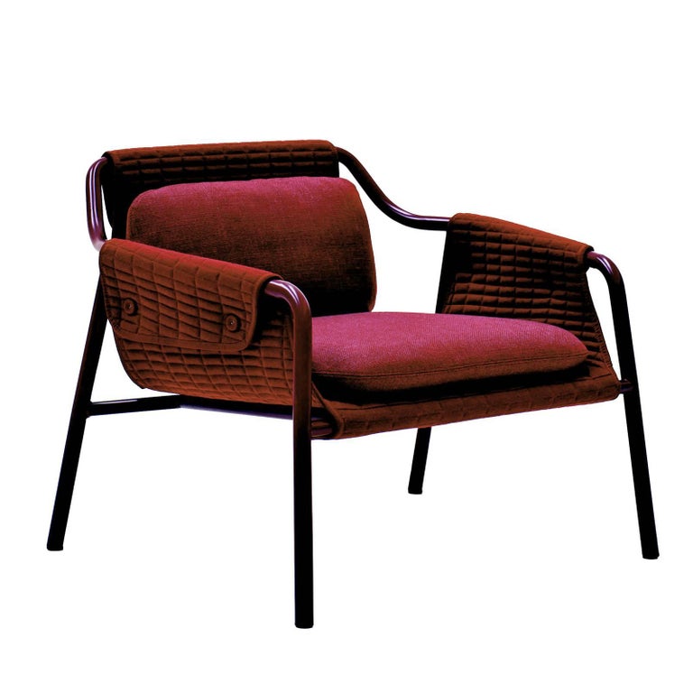 Jacket Red Armchair by Patrick Norguet For Sale